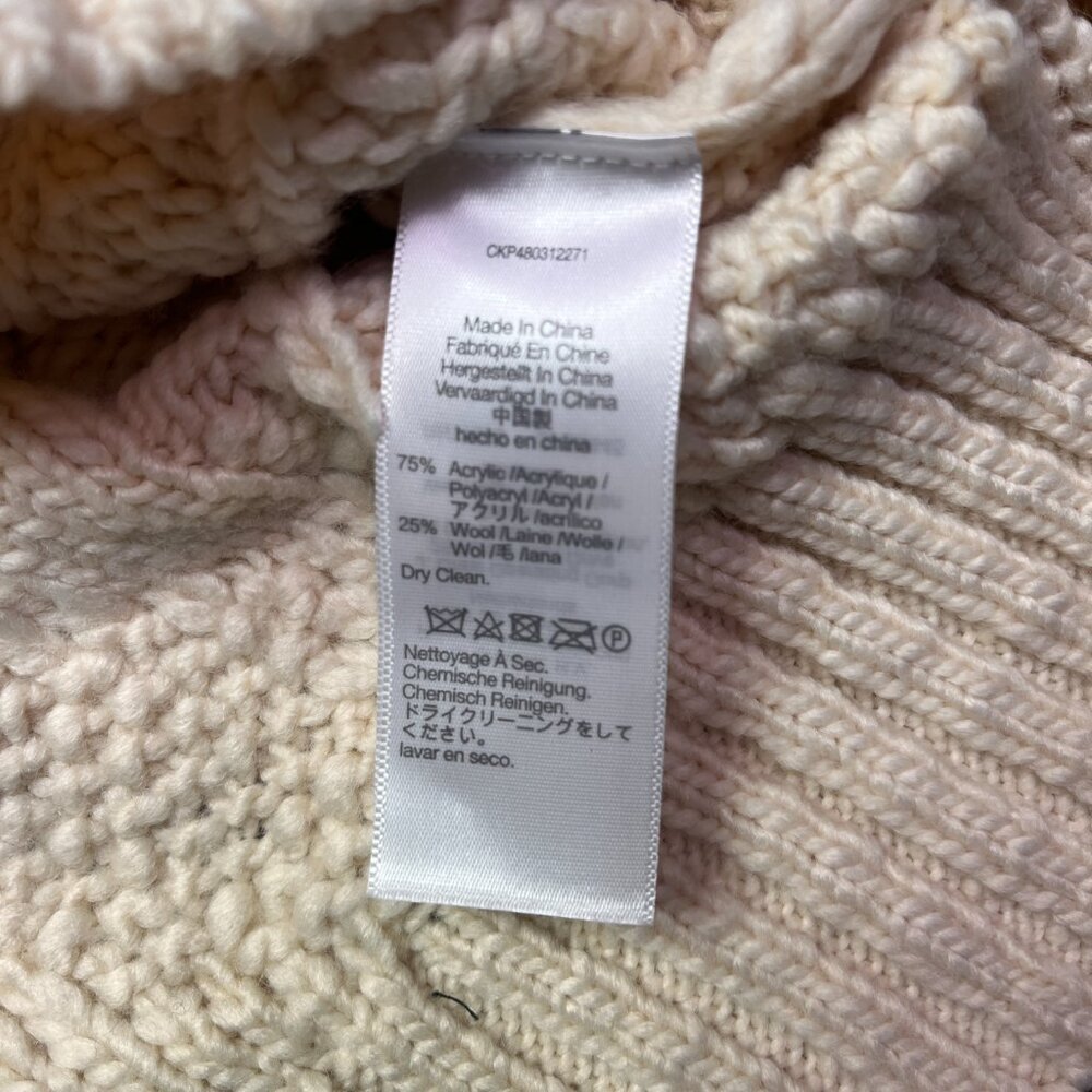 Madewell Cable-Knit Sweater Cream Large - Picture 4 of 8